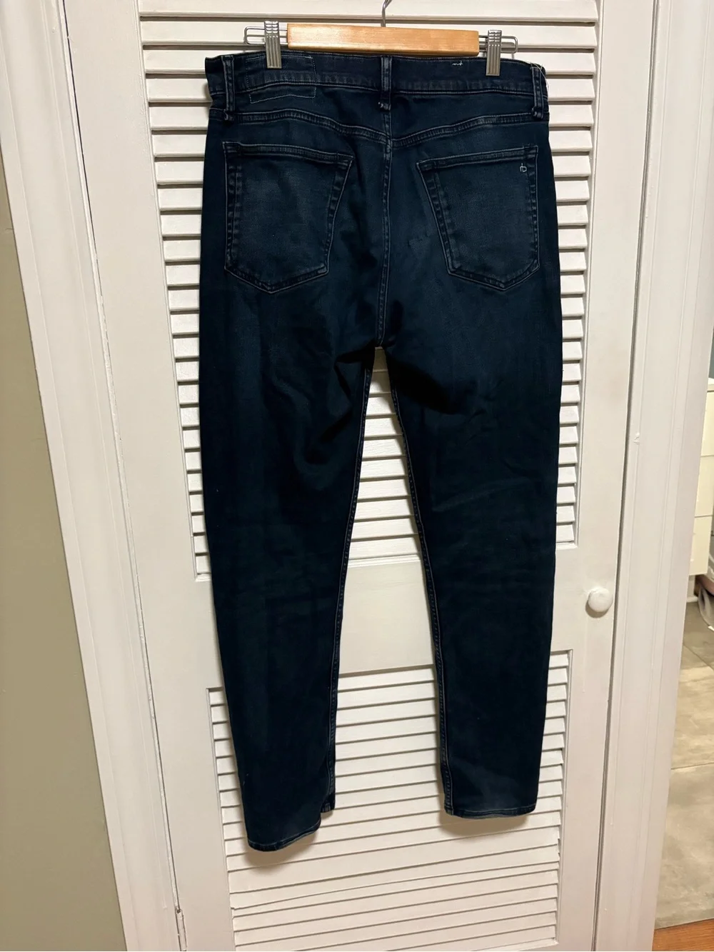 rag & bone Slim Straight Dark Wash Jeans